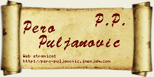 Pero Puljanović vizit kartica